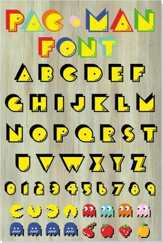 Download free font collection 10 Pacman Font, Video Game Font, 80s Font, Alphabet Graffiti, Hand Lettering Alphabet Fonts, Game Font, Graffiti Alphabet, Hand Lettering Alphabet, Lettering Alphabet Fonts