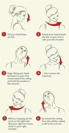 how to do natural neck lift with instructions on the side and below it is an image of