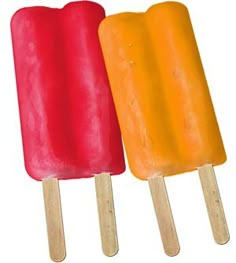 two popsicles with the caption'share if you loved these as a kid '