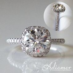 an image of a diamond ring with diamonds on the side and in between it's shants