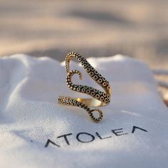 Gold Octopus Ring (5603982475432) Ocean Rings, Tentacles Ring, Octopus Ring, Ocean Inspired Jewelry, Textured Ring, Waterproof Jewelry, Gifts For My Boyfriend, Gifts For My Sister, Jewelry Inspo