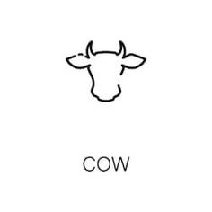 the cow is black and white, but it's not in color or font