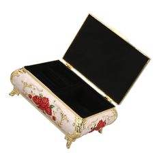 Feature:1. Material: Made of high quality alloy, not easy to fade and not easy to rust, can keep the luster for a long time. 2. Exquisite Craftsmanship: The top of the box is hand set with rhinestones, and the whole body of the box is embossed with dark flowers. The craftsmanship is very exquisite. 3. Exquisite: The color is glossy and full, the lines are affluent, bright and soft, delicate and beautiful. 4. Lining Flannel: Protect jewelry, avoid scratches, prevent oxidation, reduce dust, and keep jewelry shiny. 5. Gifts: Unique cultural ambience, good gifts, can be viewed and collected, and can also be given to relatives and friends. Specification: Item Type: Vintage Jewelry Box Product Material: Zinc Alloy, Flannel Product Use: Jewelry Collection, Desktop Decoration Storage, Etc. Product 2000s Jewelry, Victorian Jewelry Box, Decoration Storage, Dark Flowers, Vintage Jewelry Box, Jewelry Storage, Whole Body, Keep Jewelry, Watches Jewelry