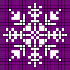 a purple and white cross stitch pattern with squares