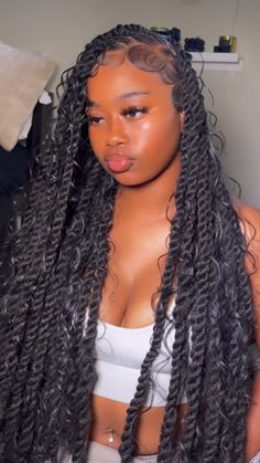 Faux Locs Hairstyles, Pretty Braided Hairstyles, Girls Hairstyles Braids