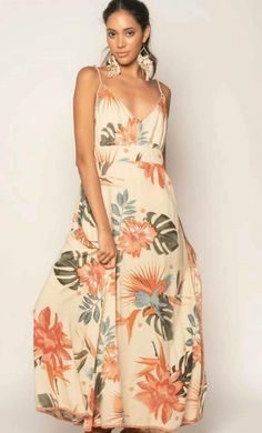 Maxi Summer Dress Bohemian Style, Made Of Cotton, Printed In Warm, With Details Of Handmade Bordsdos, From The Z & L Europe Brand Of The Summer 2020 Collection. Orange V-neck Summer Maxi Dress, Casual Apricot Maxi Dress For Summer, Tropical Orange Floral Print Dress, Peach Sleeveless Sundress For Vacation, Orange V-neck Dress For Vacation, Apricot Sleeveless Dress For Vacation, Orange Rayon Maxi Dress For Vacation, Apricot Sleeveless Maxi Dress For Beach, Sleeveless Apricot Maxi Dress For Beach