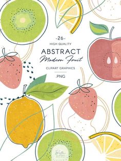 an abstract fruit background with oranges, lemons and limes on the bottom