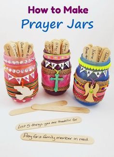 the cover of how to make prayer jars