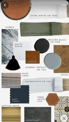 an image of different types of paint colors