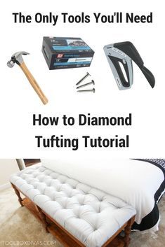 the only tools you'll need how to diamond tufting with this diy