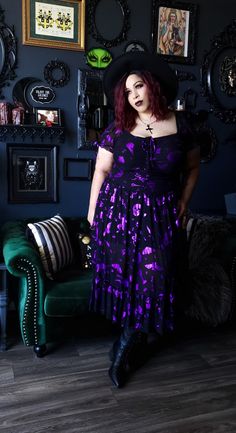 Goth Plus Size, Witch Rituals, True Faith, Tea Party Dress, Witch Fashion, Witchy Fashion, Curvy Women Outfits, New Blog Post, Alt Fashion