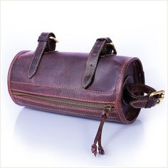 Leather Bike Handlebar Bag for Bicycles   Leather Bicycle Bag Cycling Accessories to Store Cellphone, Purse, Keys, and More Bike Frame Bag, Bike Bags, Handlebar Bag, Bicycle Bag, Bike Handlebars, Bike Storage