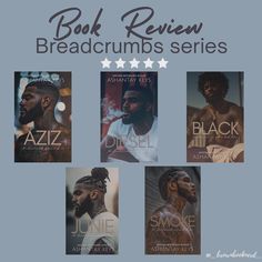 the book review is featured in four different colors and styles, including black men with dreadlocks