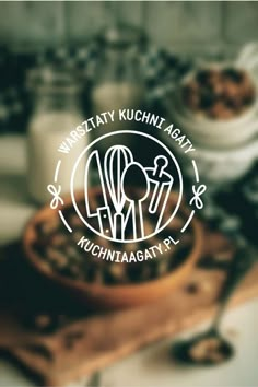 Warsztaty Kuchni Agaty logo by Agata Polasik, via Behance Logo Design For Sweets, Sweet Logo, Chef Logo, Behance Design, Logo Branding Design, Kitchen Logo, Food Logo Design, Logo Idea