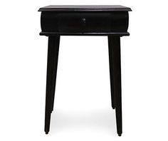 a small black table with drawers on it's sides and one drawer at the top