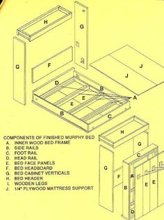 an instruction manual for the bed frame and drawers