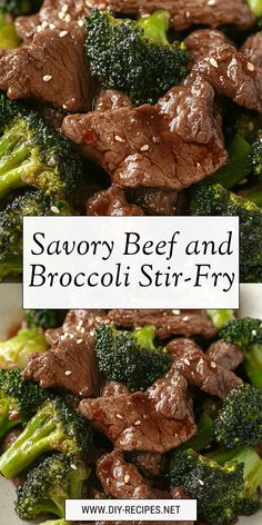 beef and broccoli stir fry with sesame seeds