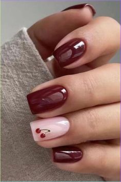 Red Nails For Short Nails, Nail Art Designs Short Square, Square Nails Biab, Nails Idea For Short Nails, Short Nails Art Red, Nail Art Designs Square Nails Short, Cute Ideas For Short Nails, Nails Inspo Square Short, Short Nails Press On