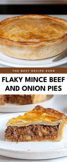 Image for Flaky Mince Beef and Onion Pies Mince Meat Pie Filling Recipe, Beef And Onion Pie, Dinner Pastry Recipes, Meat Pie With Puff Pastry, Beef Mince Recipes Dinners, Mince Meat Recipes, Meat Pies Recipes, Minced Meat Pie, Beef Mince Recipes