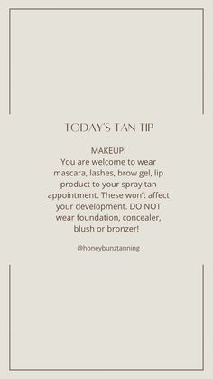 Tan Tip Tuesday, Spray Tan Marketing Social Media, Bronzed Brunette, Spray Tan Business Marketing, Spray Tan Studio, Mobile Spray Tanning Business, Spray Tan Room, Spray Tan Marketing, Spray Tanning Quotes