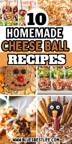 A collection of cheese ball recipes for parties. Cheese Ball Ideas, Simple Cheese Ball, Cheese Ball Appetizers, Ball Appetizers, Shaped Cheese Ball, Recipes For A Party, Cheeseball Recipes, Easy Cheese Ball, Cheese Ball Dip