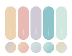 the different shades of pastel paint