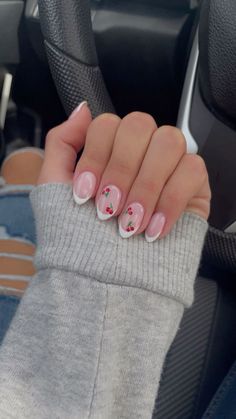 Nail Inspo French Tip, Nail Inspo French, Summer Gel Nails, Plain Nails, Waste Of Time, Cute Gel Nails