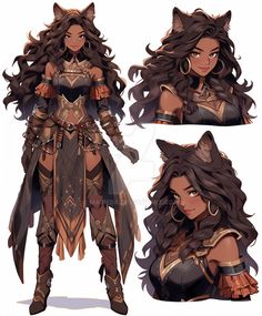 an image of a woman with long hair wearing armor and holding a cat's head