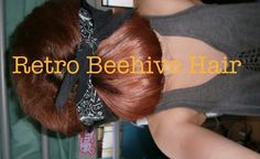 Retro Beehive Hair Tutorial - Short hair Beehive Tutorial, Beehive Hair Tutorial, Beehive Hairstyles, Middle Aged Women Hairstyles, Wedge Hairstyles, Beehive Hair, Bouffant Hair, Asymmetrical Hairstyles, Hairstyles With Glasses