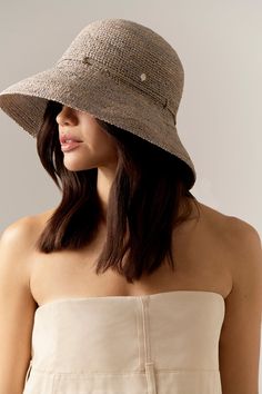 Helen Kaminski Provence 10 Raffia Crochet Hat HS-6505.00.9076 | Eclipse Melange | Rollable Packable Hat Chic Curved Brim Packable Sun Hat, Chic Sun Hat With Curved Brim And Foldable Design, Chic Packable Brimmed Sun Hat, Chic Packable Sun Hat With Curved Brim, Chic Wide Brim Packable Hat, Packable Wide Brim Beige Hat, Chic Packable Wide Brim Hat, Packable Panama Hat With Curved Brim, Packable Curved Brim Hat In Natural Color