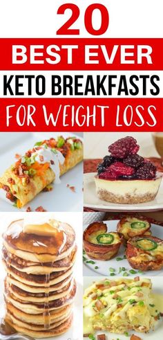 Looking for the best keto breakfast recipes?  Here's an ultimate list of easy ketogenic breakfast recipes! The keto low carb pancakes are out of this world amazing!!!!  #ketodiet #cleaneating #lowcarb #easyrecipes #ketogenic #ketogenicdiet Pancakes Low Carb, Breakfasts Healthy, Ketogenic Breakfast, Desayuno Keto, Low Carb Pancakes, Keto Breakfasts, Keto Diet List, Eating Keto