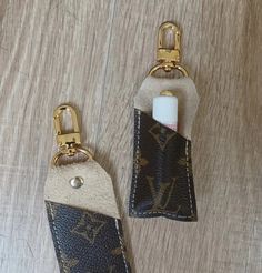 Lip Keeper | Repurposed Designer LV Re Purposed Louis Vuitton, Airpods Case Louis Vuitton, Revamped Louis Vuitton Bracelet, Cute Car Accessories Interiors Ideas, Lv Art, Louis Vuitton Outfits, Lv Accessories, Louis Vuttion, Louis Vuitton Heels