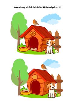 a dog house with two dogs in it