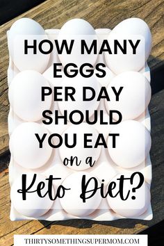 This post answers the question of how many eggs a day on a keto diet are allowed and tells you everything you need to know about eggs! How Many Eggs To Eat A Day, Keto Hard Boiled Egg Recipes, Hard Boiled Eggs Benefits, Egg Nutrition Facts, Egg Calories, Keto Breakfasts, Low Estrogen Symptoms, Egg Diet Plan