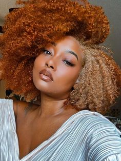 15 Stunning Ways to Try Ginger Hair This Season Red And Blonde Natural Hair Black Women, Ginger And Blonde Hair Color, 4c Blonde Hair, Red And Blonde Hair Color Black Women, Haircolor Idea 2024, Ginger Hair Dye Black Women, 4c Hair Color Ideas, Ginger And Blonde Hair Black Women, Ginger And White Hair