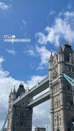 the tower bridge in london is very tall