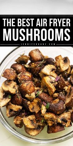 You'll love these air fried mushrooms! Another gem for your simple summer side dishes! Learn how to make this best air fryer mushroom recipe that features fresh mushrooms coated in a blend of Parmesan cheese and spices, then air fried until golden brown. Yum! Air Fryer Mushrooms Recipe, Air Fryer Mushrooms, Fried Mushroom Recipes, Mushroom Side Dishes, Mushroom Recipes Healthy, Fried Mushrooms, How To Cook Mushrooms, Low Carb Side Dishes