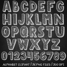 chalkboard alphabet and numbers on blackboard background