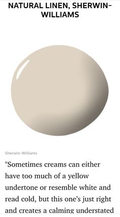 an advertisement with the words'sometimes creams can either have too much of a yellow undertone or resemble white and read cold, but this one's just right