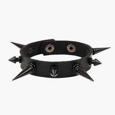 Buy Big Spikes Black Horror Punk Bracelet with Free Shipping in the United States and Worldwide! 5% OFF with 5OFFALL. FREE Aesthetic Gift for Customers. Devilcore Outfits, Aesthetic Bracelets, List Of Aesthetics, Black Horror, Grunge Egirl, Spike Bracelet, Horror Punk, Lighter Hair, Egirl Outfits