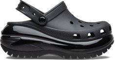 Mega Crush Clog - Crocs Mega Crush Clog, Croc Platforms, Crocs Platform, New Crush, Platform Crocs, Black High Heel Sandals, Rubber Clogs, Crocs Clogs, Designer High Heels