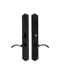 an image of two black door handles