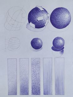 an image of various shapes and sizes of balls