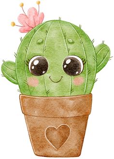 a green cactus with a flower in it's mouth and the word love is written on