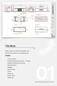 Key Elements of architectural drawings illustrated Procreate Building, Autocad Template, Title Block, Architecture Drawing Presentation, Interior Design Template, Architecture Blueprints, Architectural Scale, 포트폴리오 레이아웃, Architecture Drawing Plan