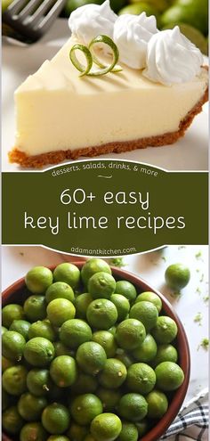 an image of key lime pie with text overlay