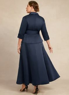 Cocktail Dresses With Sleeves, Dress With Pleats, Satin Cocktail Dress, Cat Dresses, Mother Of The Bride Dress, Groom Dress