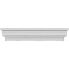 an image of a white crown molding on a plain wall or ceiling tile pattern