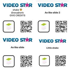 the instructions for how to make a video star with qr - code and text