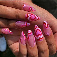 Nails Simple Summer, Hottest Summer Nails, Summer Nails Simple, Simple Summer Nails, Vday Nails, Nails Trending, Romantic Nails, Summer Toe Nails, Nail Designs Valentines